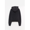 MARTINE ROSE BLACK SHRUNKEN HOODIE